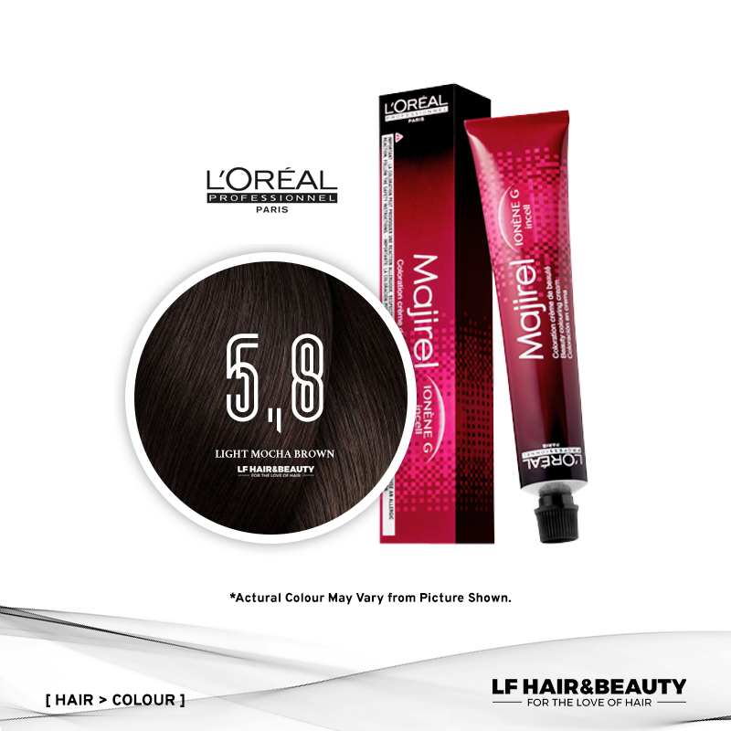 L'Oreal Majirel Permanent Hair Color 5.8 Light Mocha Brown