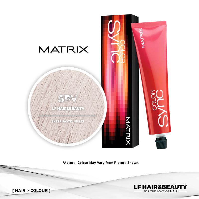 Matrix Color Sync Tone-On-Tone Hair Color SPV Sheer Pastel Violet 90ml ...