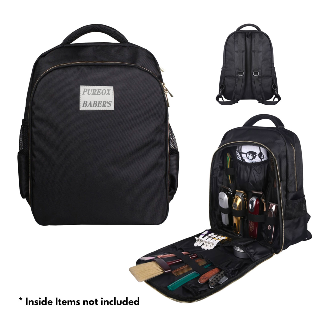 PureOx Barber Mobile Barber Station Travel Backpack - Black - LF Hair ...