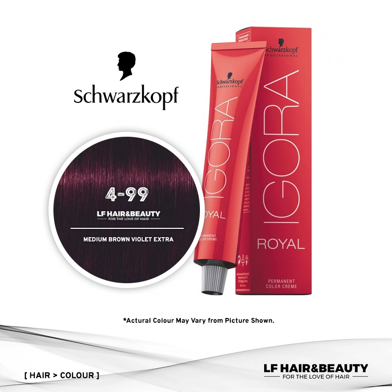 Schwarzkopf Igora Royal 4-99 Medium Brown Violet Extra 60ml - LF Hair ...