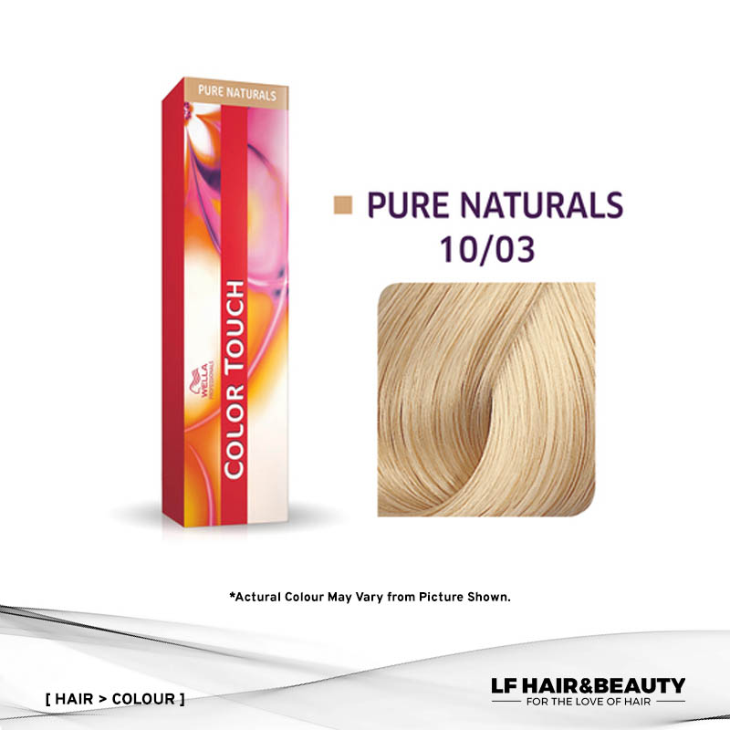 Wella Color Touch Semi-Permanent Cream 10/03 - Lightest Blonde Natural Gold 60g