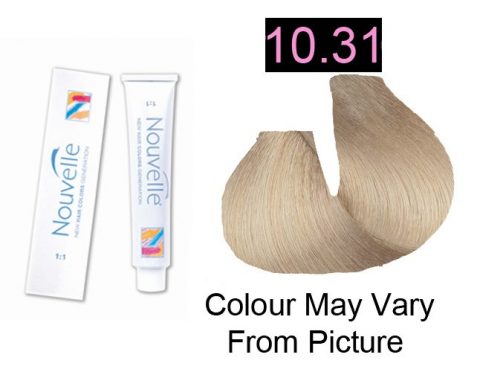 Nouvelle - Permanent Hair Color 10.31/Extra Light Golden Ash Blonde 100ml