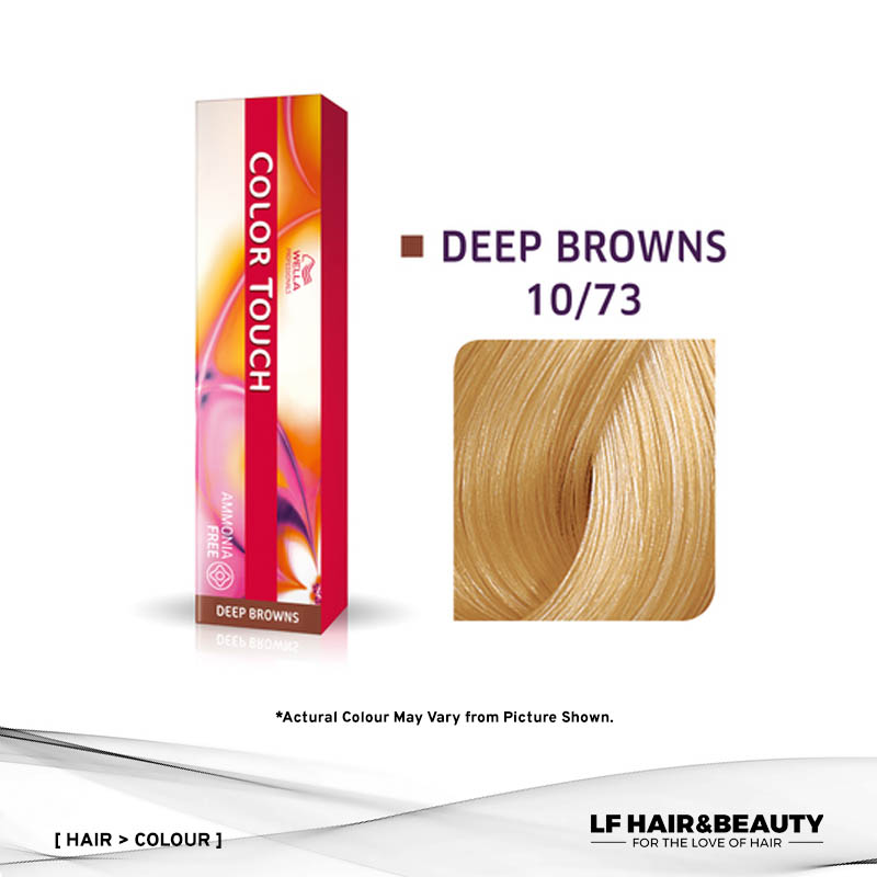 Wella Color Touch Semi-Permanent Cream 10/73 - Lightest Blonde Brown Gold 60g