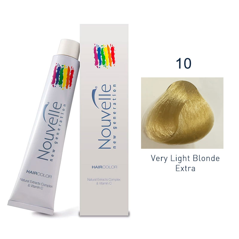 Nouvelle - Permanent Hair Color 10/Very Light Blonde Extra 100ml