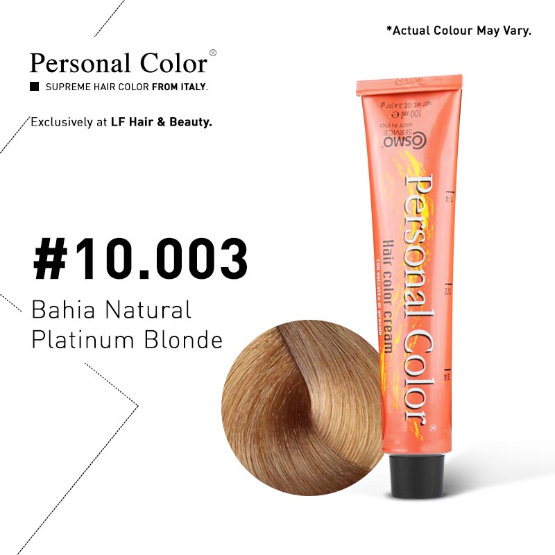 Cosmo Service Personal Color Permanent Cream 10.003 - Bahia Natural Platinum Blonde 100ml