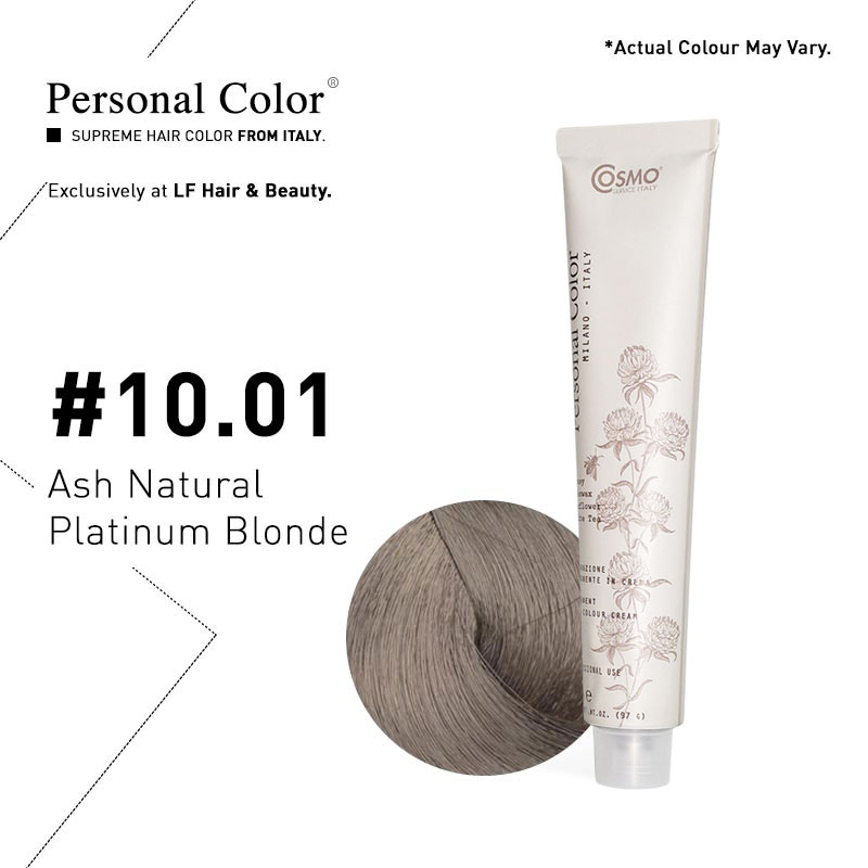 ***BUY 12 GET 2 FREE*** Cosmo Service Personal Color Permanent Cream 10.01 - Ash Natural Platinum Blonde 100ml