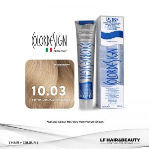 Color Design Permanent Hair Color 10.03 Soft Natural Platinum Blonde 100ml