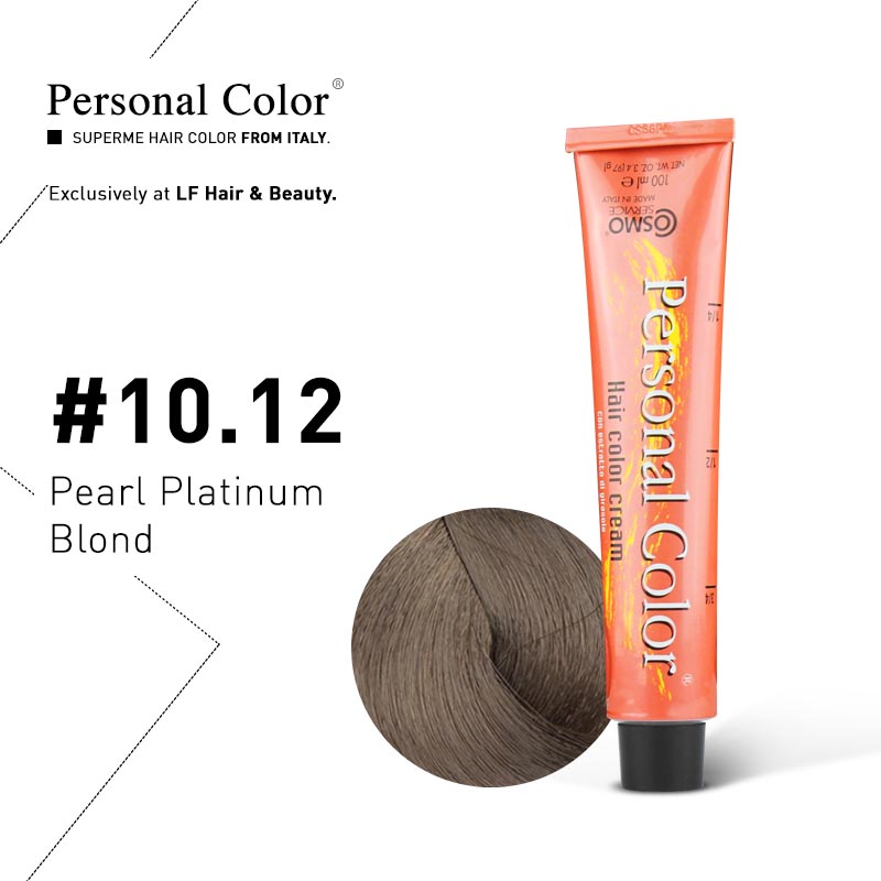 ***BUY 12 GET 2 FREE***Cosmo Service Personal Color Permanent Cream 10.12 - Pearl Platinum Blond 100ml