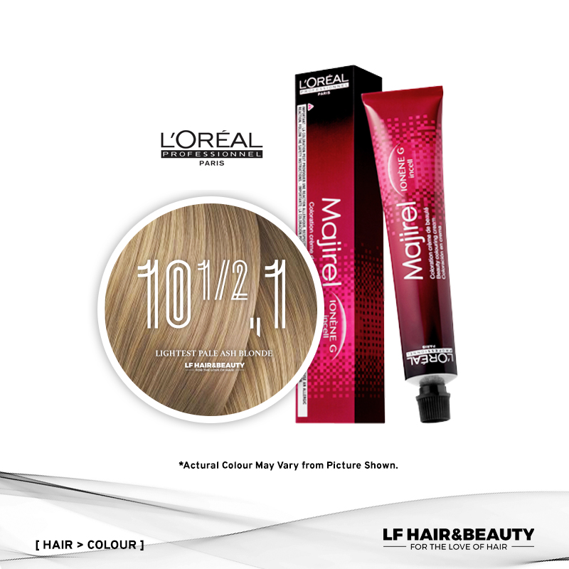 L'Oreal Majirel Permanent Hair Color 10-1/2.1 Lightest Pale Ash Blonde 50ml