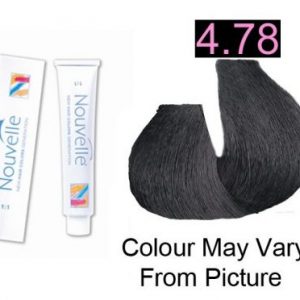 Nouvelle - Permanent Hair Color 4.78 Onyx 100ml