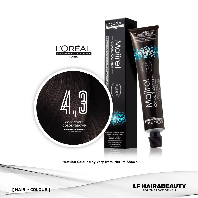 Loreal Majirel Permanent Hair Color Cool Cover CC4.3 Beige Golden Brown 50ML