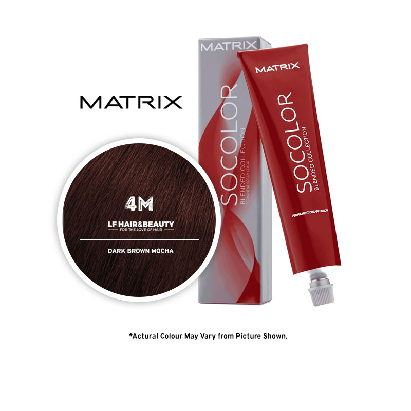 Matrix SoColor Blended Collection 4M Dark Brown Mocha - 85g - LF Hair and  Beauty Supplies