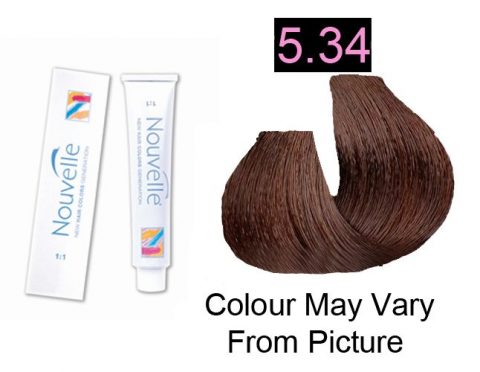 Nouvelle - Permanent Hair Color 5.34/ Light Golden Copper Brown 100ml