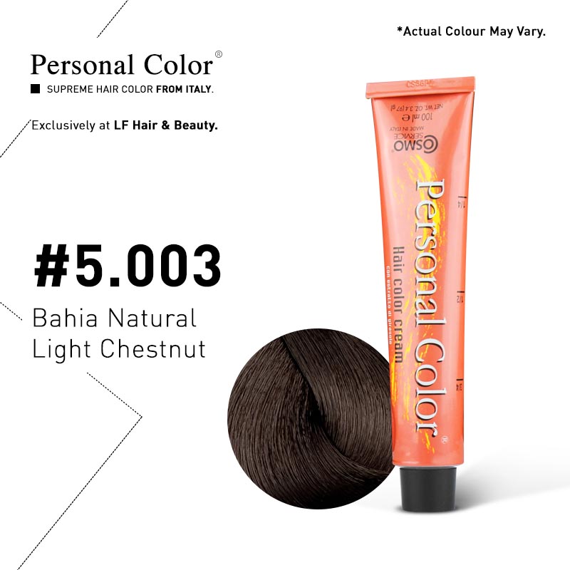 ***BUY 12 GET 2 FREE*** osmo Service Personal Color Permanent Cream 5.003 - Bahia Natural Light Chestnut 100ml