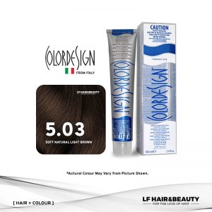 Color Design Permanent Hair Color 5.03 Soft Natural Light Brown 100ml