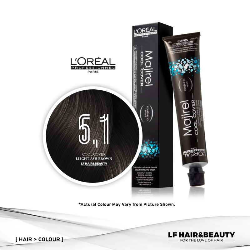 Loreal Majirel Permanent Hair Color Cool Cover CC5.1 Light Ash Brown 50ml
