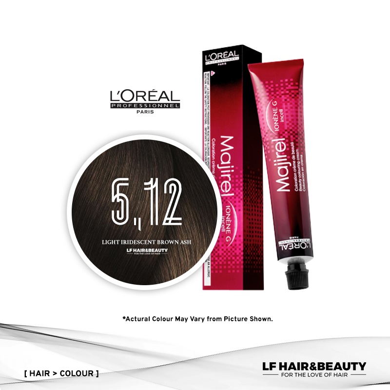 L'Oreal Majirel Permanent Hair Color  Light Iridescent Brown Ash 50ml -  LF Hair and Beauty Supplies