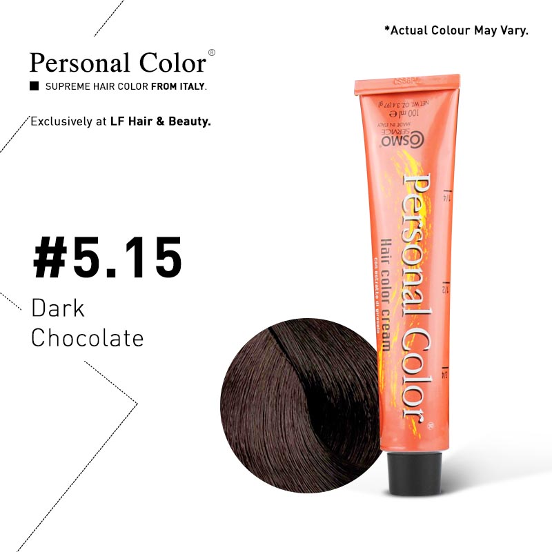 ***BUY 12 GET 2 FREE***Cosmo Service Personal Color Permanent Cream 5.15 - Dark Chocolate 100ml