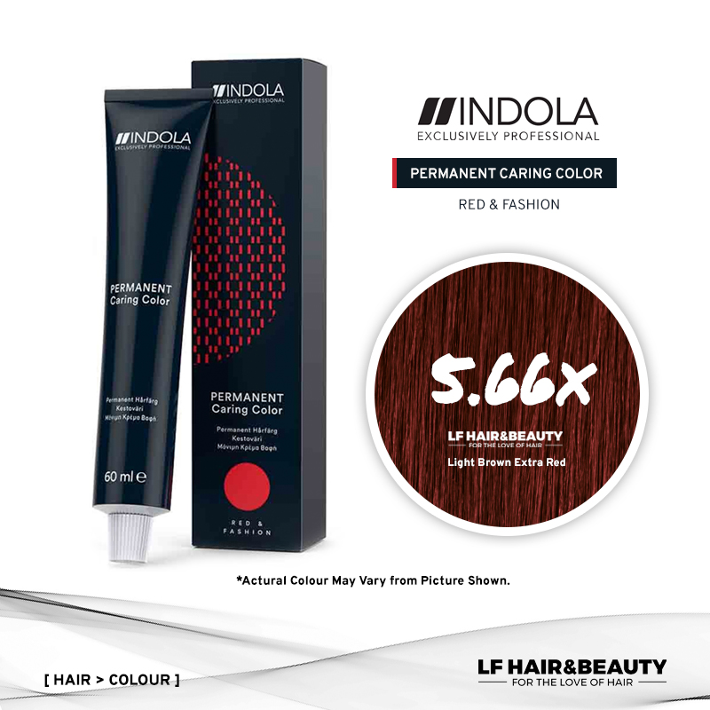 Indola Permanent Caring Color 5.66x Light Brown Extra Red 60ml