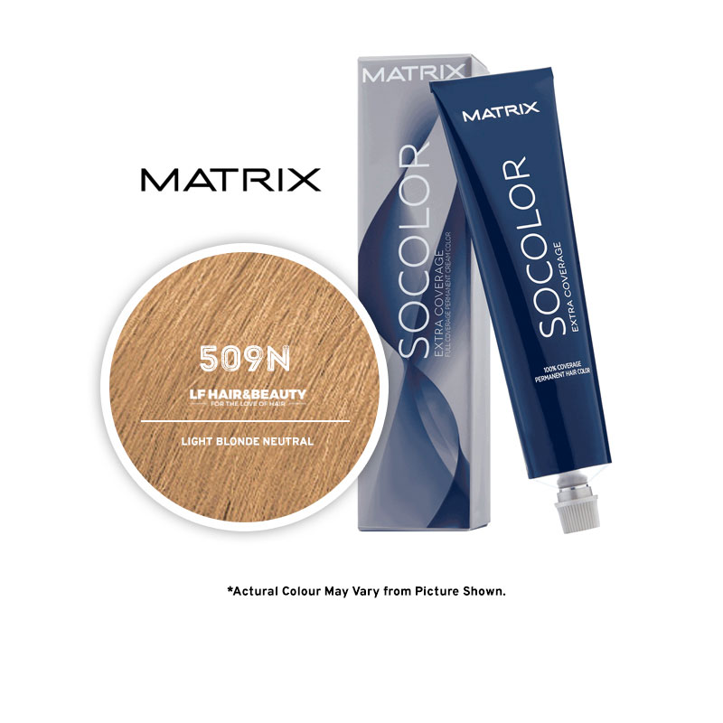 Matrix SoColor Extra Coverage 509N Light Blonde Neutral - 85g - LF Hair and  Beauty Supplies