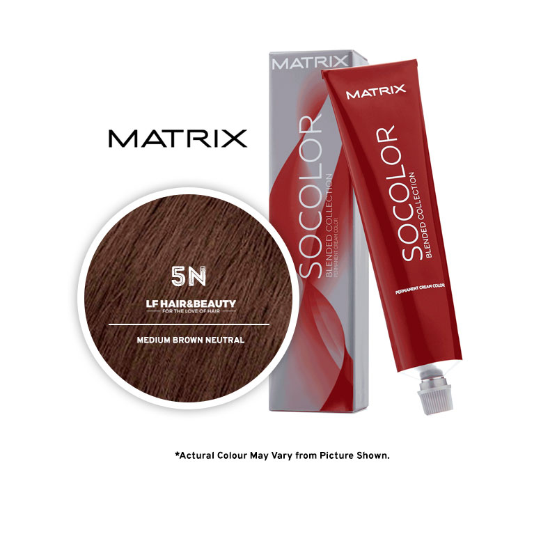 Matrix SoColor Blended Collection 5N Medium Brown Neutral 85G - LF Hair and  Beauty Supplies
