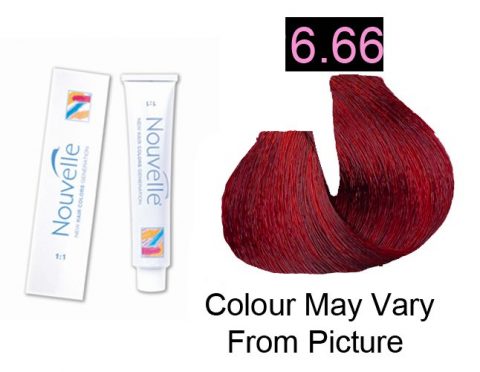 Nouvelle - Permanent Hair Color 6.66 Dark Intense Red Blonde 100ml