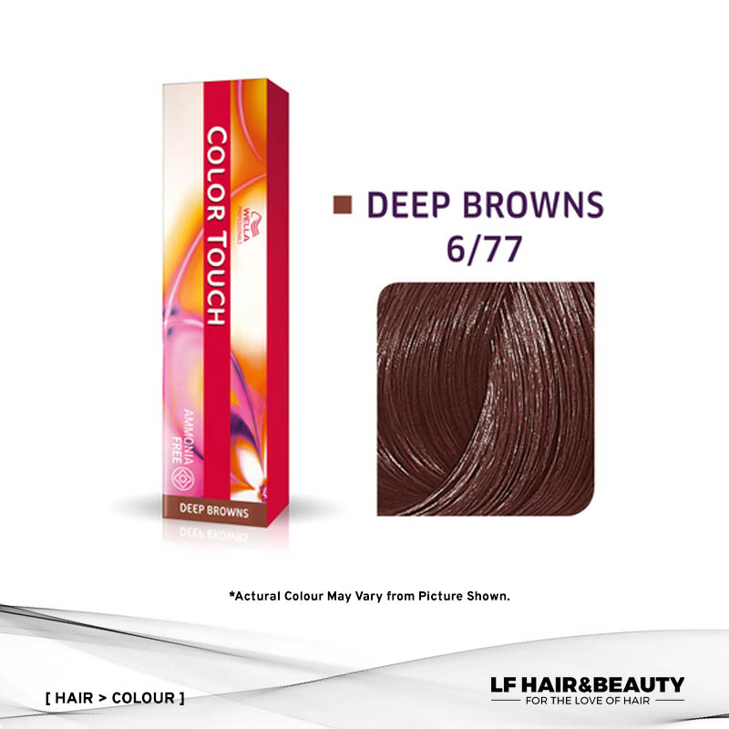 Wella Color Touch Semi-Permanent Cream 6/77 - Dark Blonde Intensive Brown  60g - LF Hair and Beauty Supplies