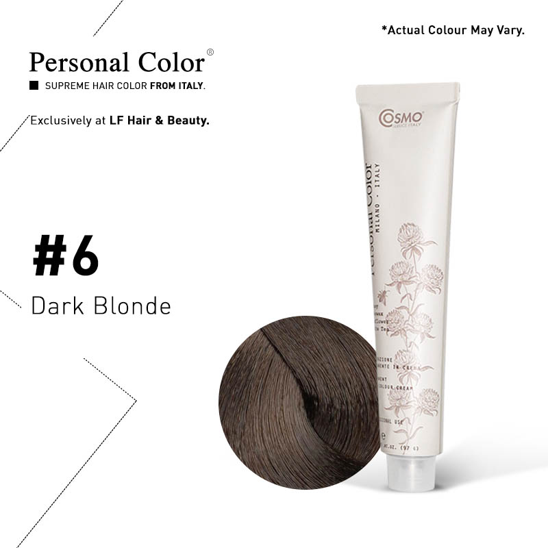 Cosmo Service Personal Color Permanent Cream 6 - Dark Blonde 100ml - LF Hair  and Beauty Supplies