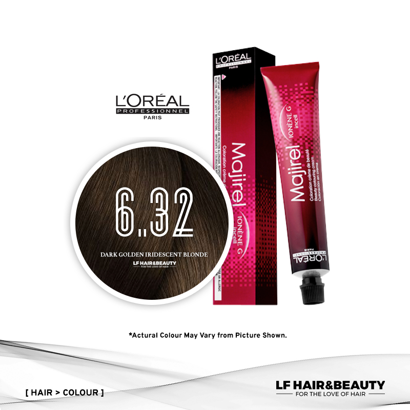 L'Oreal Majirel Permanent Hair Color 6.32 Dark Golden Iridescent Blonde