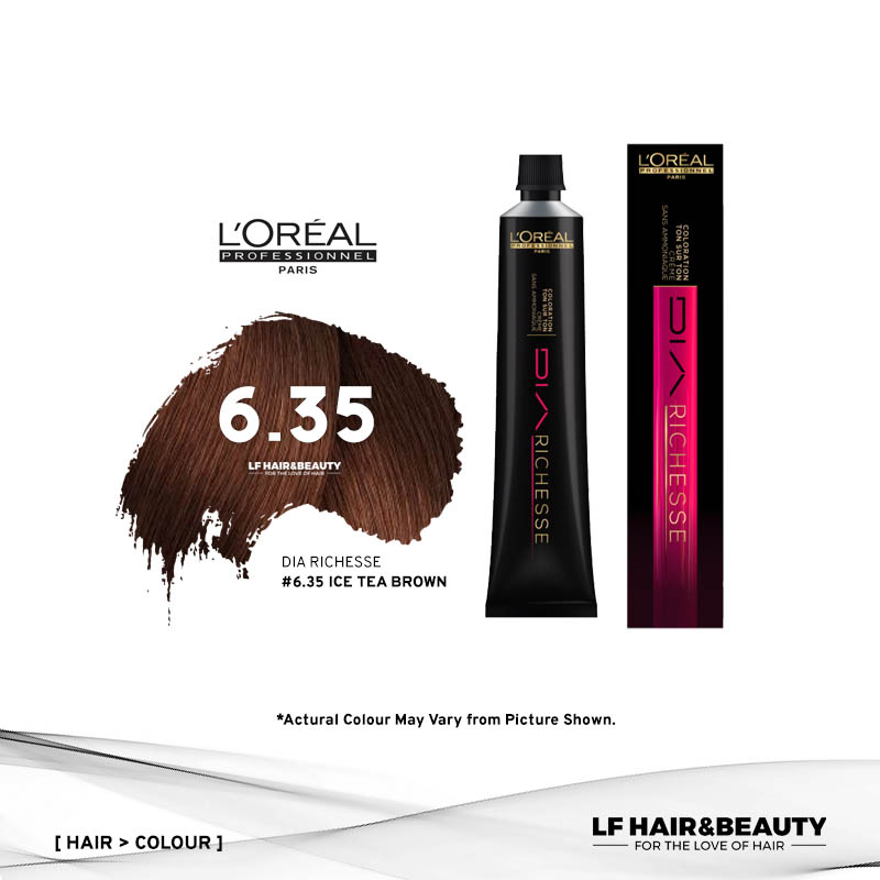 Loreal Dia Richesse Semi Permanent Hair Color 6.35 Ice Tea Brown 50ml