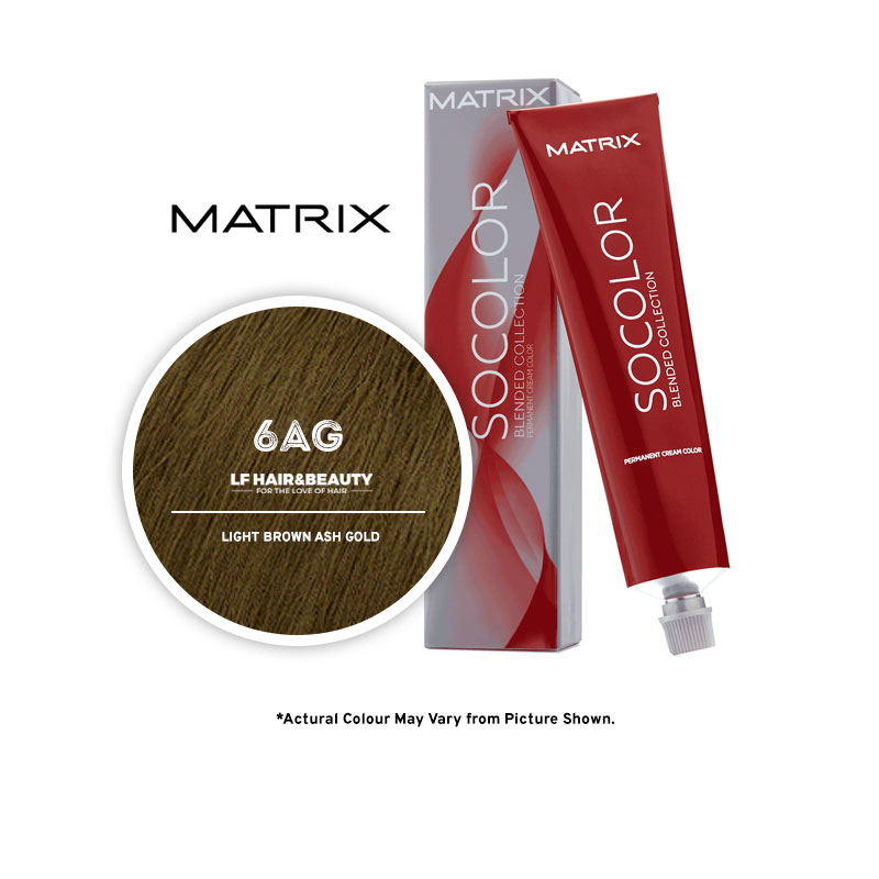 Matrix SoColor Blended Collection 6AG Light Brown Ash-Gold - 85g