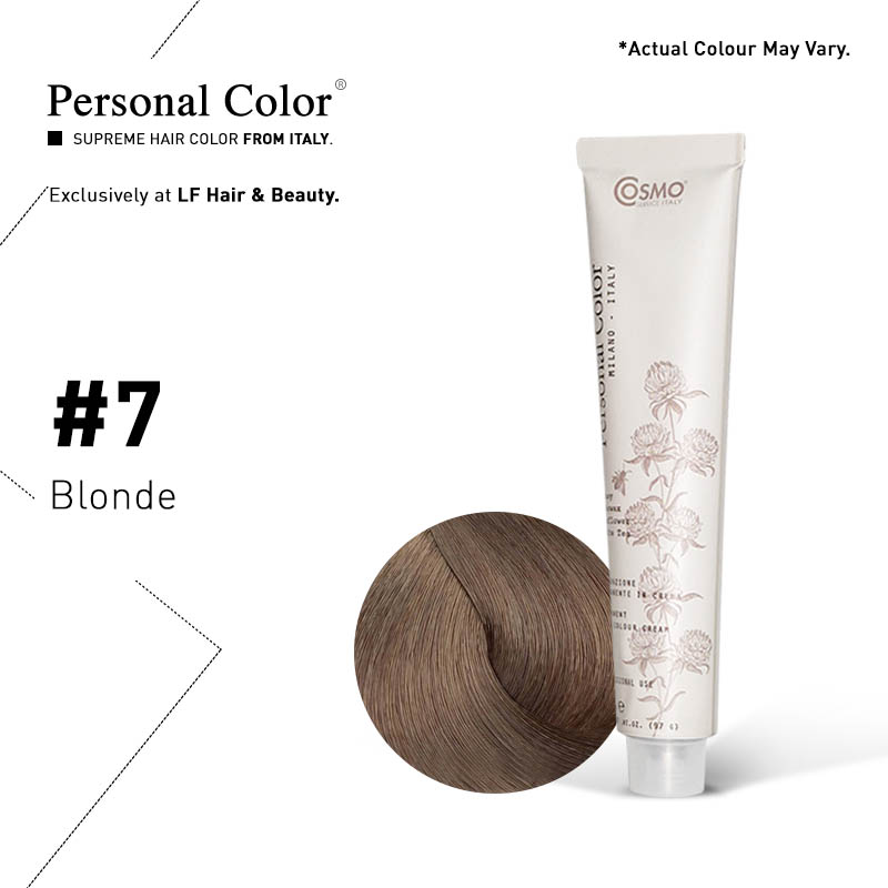 ***BUY 12 GET 2 FREE***Cosmo Service Personal Color Permanent Cream 7 - Blonde 100ml