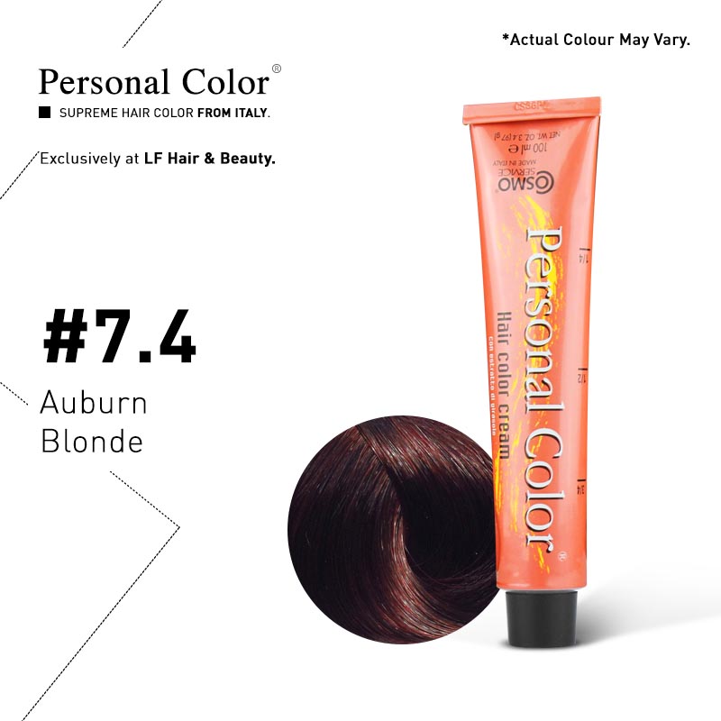 ***BUY 12 GET 2 FREE*** Cosmo Service Personal Color Permanent Cream 7.4 - Auburn Blonde 100ml