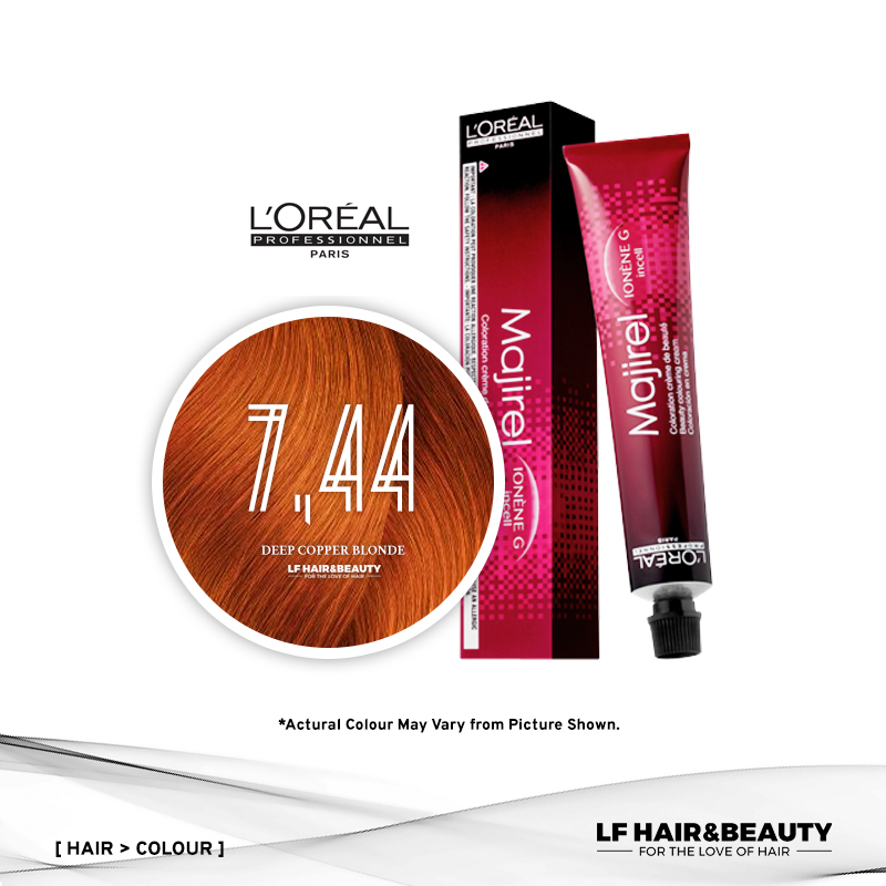 L'Oreal Majirel Permanent Hair Color 7.44 Deep Copper Blonde 50ml