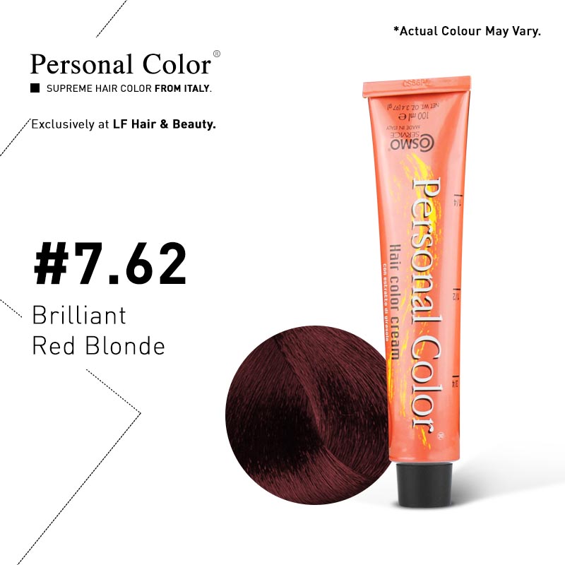 ***BUY 12 GET 2 FREE*** Cosmo Service Personal Color Permanent Cream 7.62 - Brilliant Red Blonde 100ml
