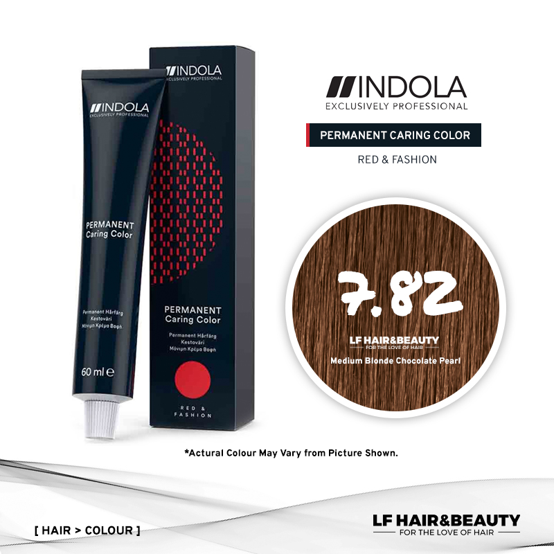 Indola Permanent Caring Color 7.82 Medium Blonde Chocolate Pearl 60ml