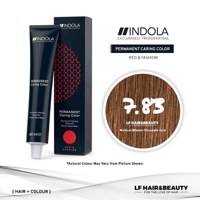 Indola Permanent Caring Color 7.83 Medium Blonde Chocolate Gold 60ml