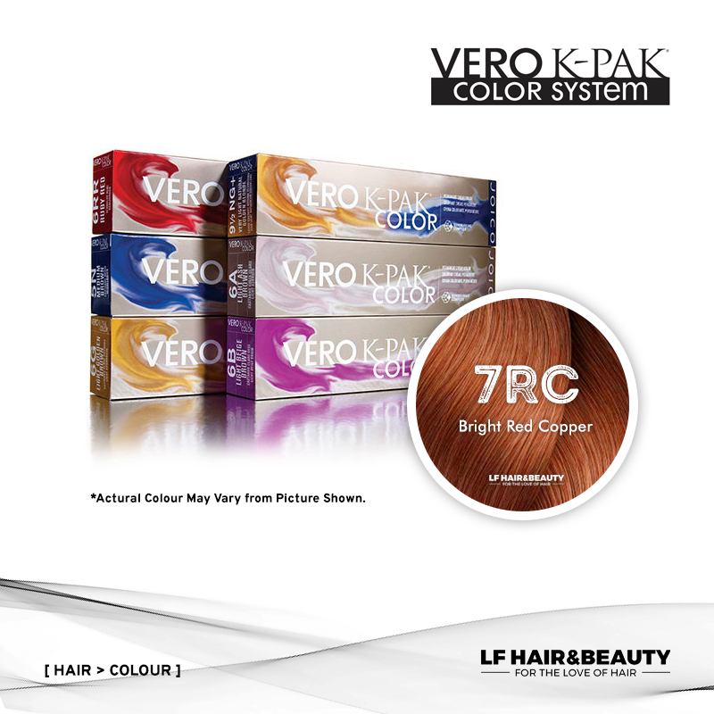 Joico Vero K-PAK Color 7RC Permanent Color - Bright Red Copper 74ml