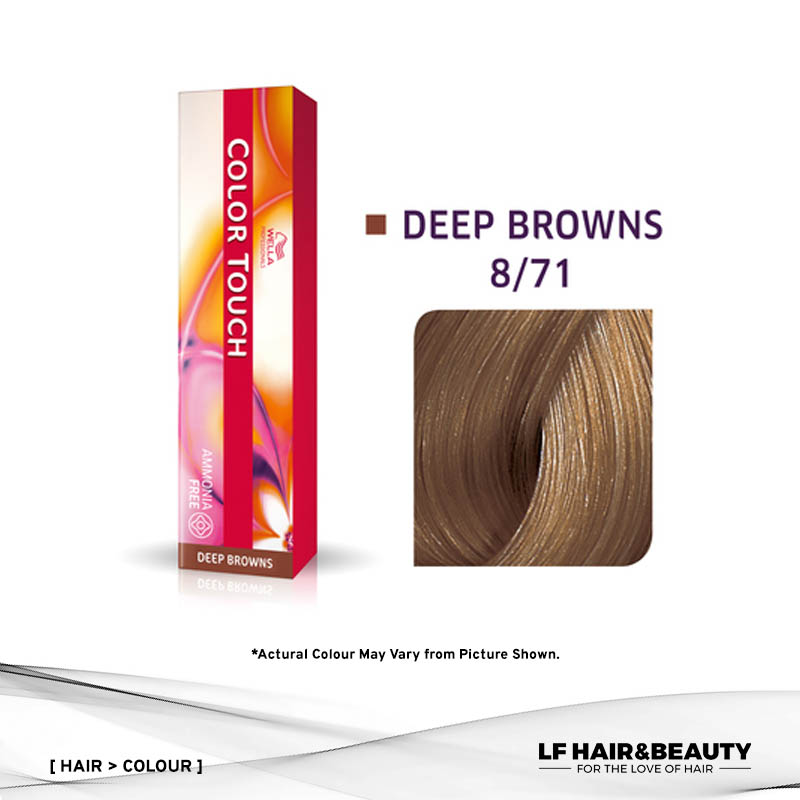 Wella Color Touch Semi-Permanent Cream 8/71 - Light Blonde Brown Ash 60g