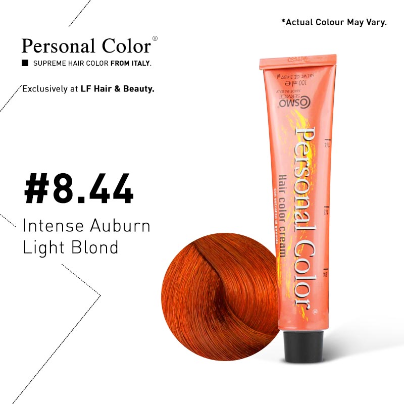 ***BUY 12 GET 2 FREE*** Cosmo Service Personal Color Permanent Cream 8.44 - Intense Auburn Light Blond 100ml