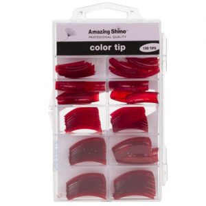 Amazing Shine 100 Coloured Nail Tips - Siam Glitter (02204)