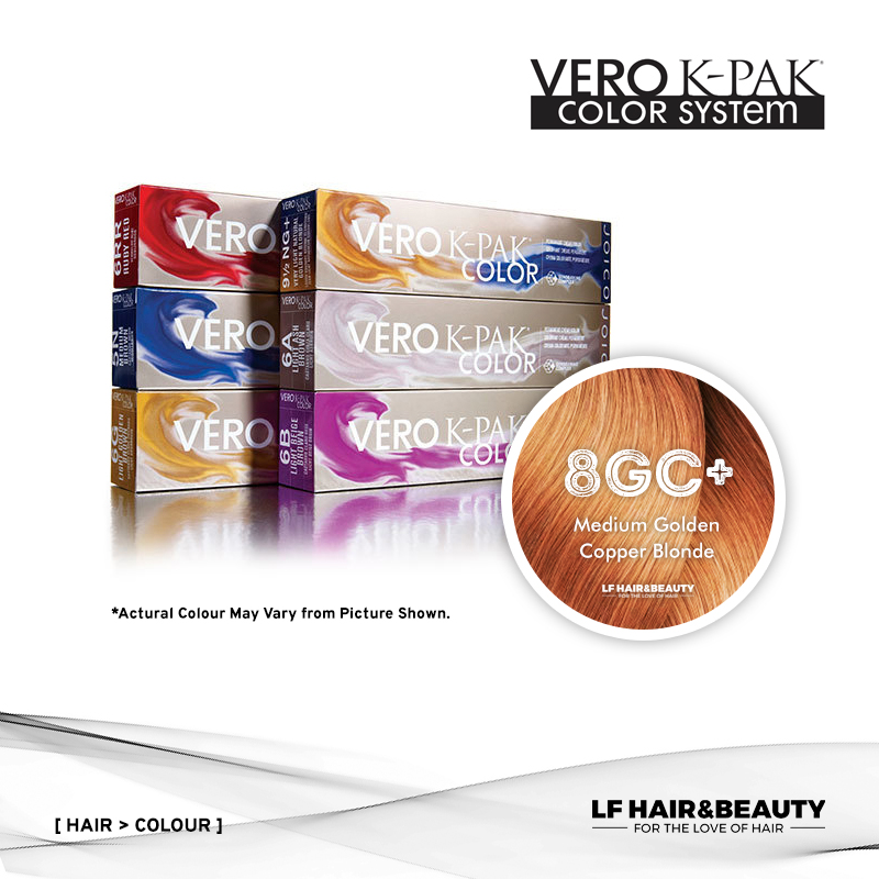 Joico Vero K-PAK Age Defy 8GC+ Permanent Color - Medium Golden Copper Blonde 74ml
