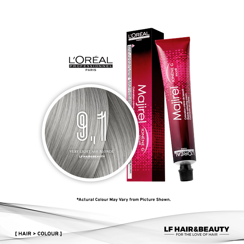L'Oreal Majirel Permanent Hair Color 9.1 Very Light Ash Blonde 50ml