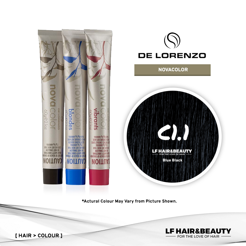 De Lorenzo NovaColor Permanent Colour  - Blue Black 60g - LF Hair and  Beauty Supplies