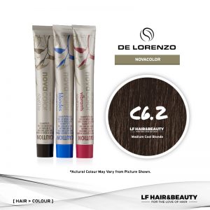 De Lorenzo NovaColor Permanent Colour C6.2 - Medium Cool Blonde 60g
