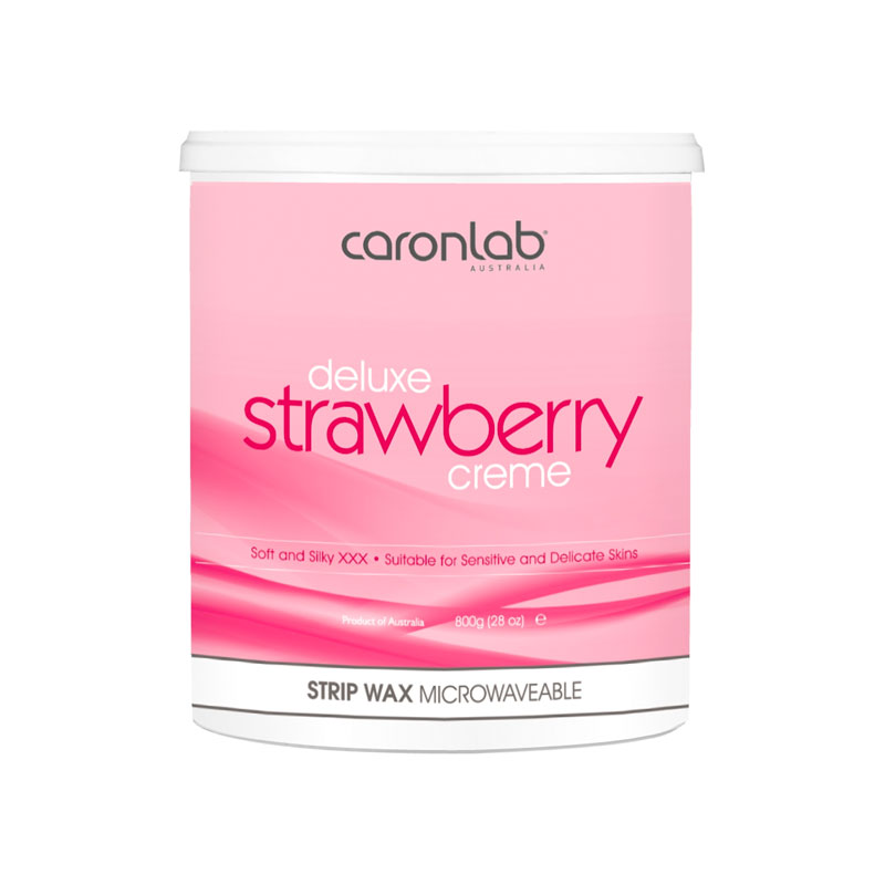 Caronlab Deluxe Strawberry Creme Strip Wax 800g