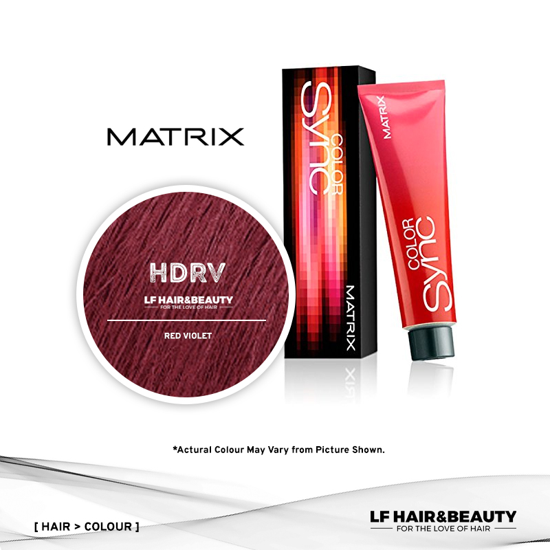 Matrix Color Sync Demi-Permanent Color HD-RV High-Definition Red Violet -  60ml - LF Hair and Beauty Supplies