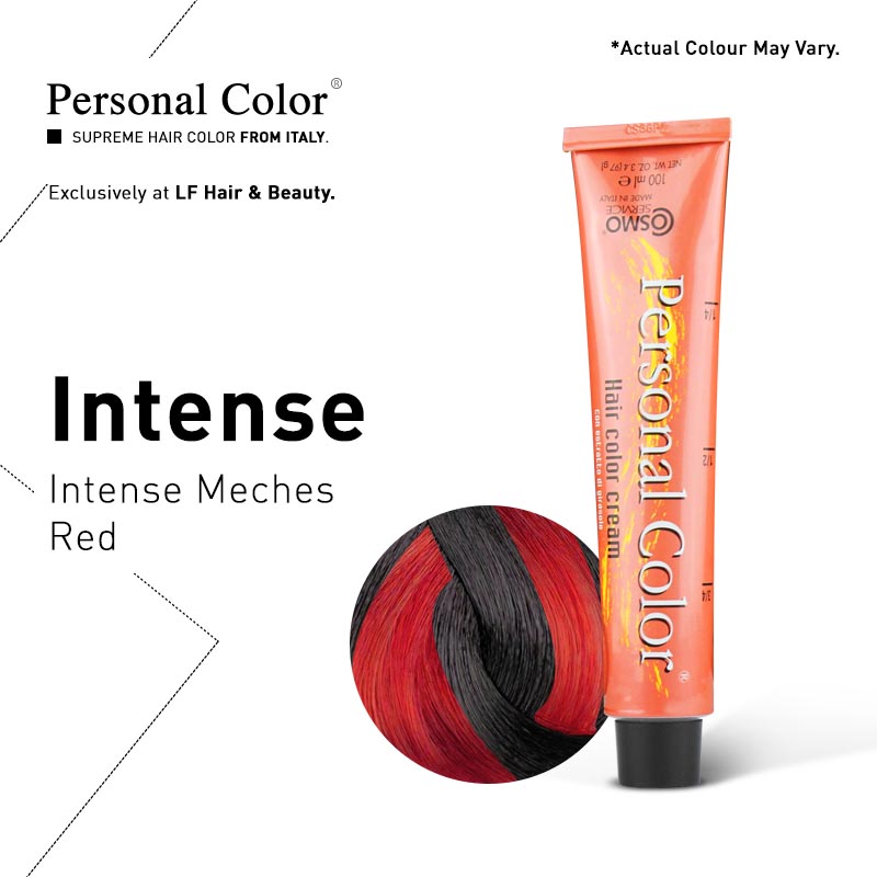 ***BUY 12 GET 2 FREE*** Cosmo Service Personal Color Permanent Cream Intense Meches Red 100ml