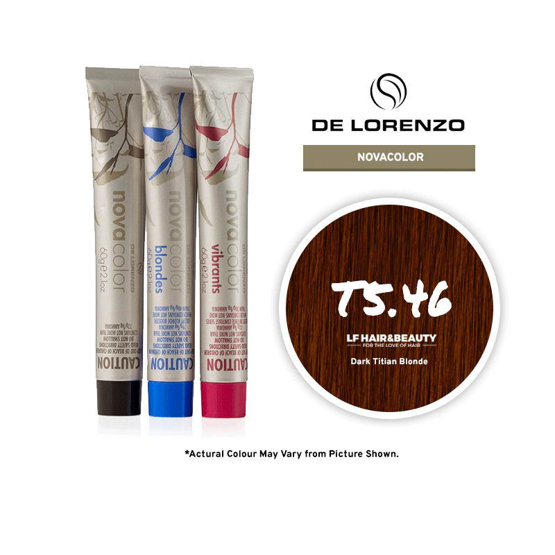 De Lorenzo NovaColor Permanent Colour T5.46 - Dark Titian Blonde 60g