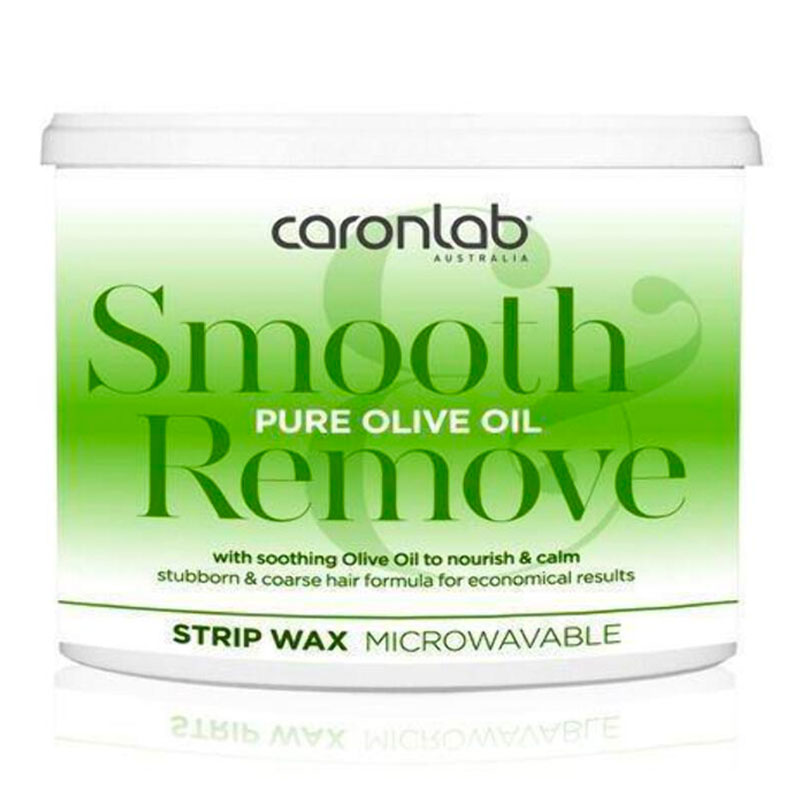Caronlab Smooth & Remove Pure Olive Oil Strip Wax 400g (Microwaveable)